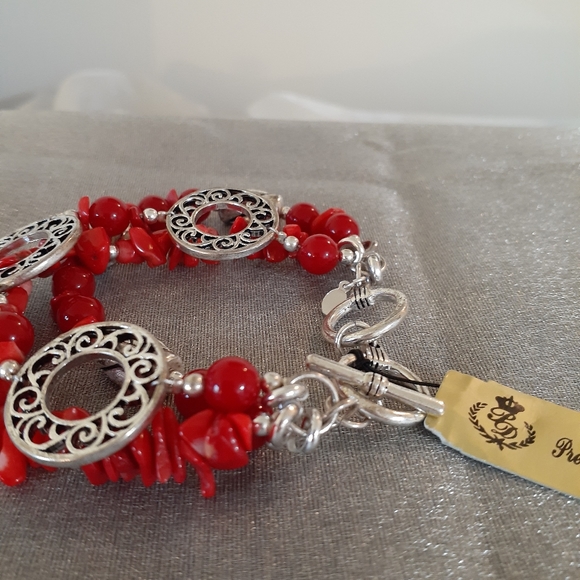 1/2 Price Marked Vintage Premeir Designs Bracelet Firecraker 1980's - Picture 9 of 16